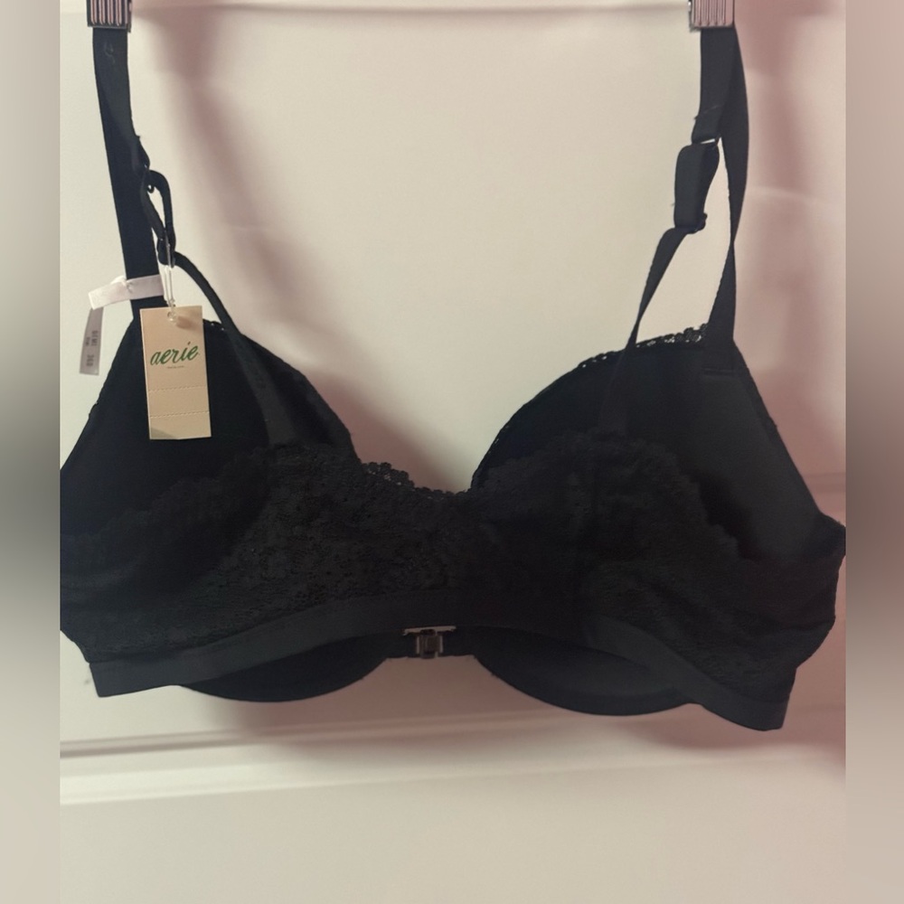 NWT AERIE REAL HAPPY DEMI LIGHTLY LINED LACE BRA - Picture 3 of 10